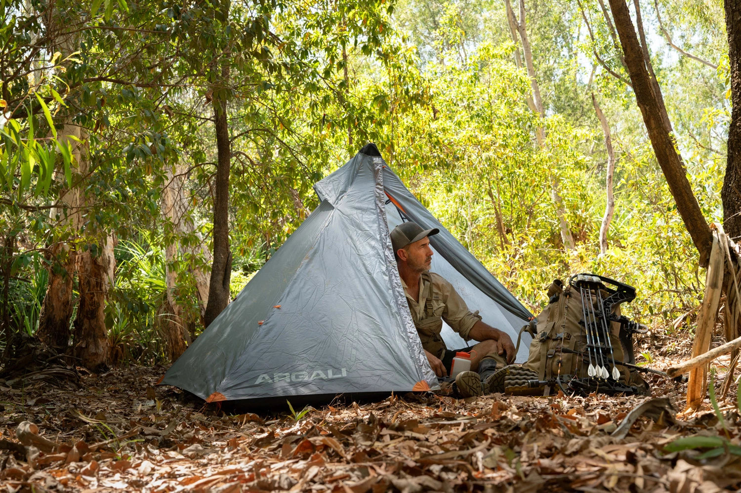 Ultralight camping tent for hunting expeditions